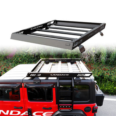 Landace Car Roof Cargo Carrier Алюминиевая крыша корзины с боковой лестницей