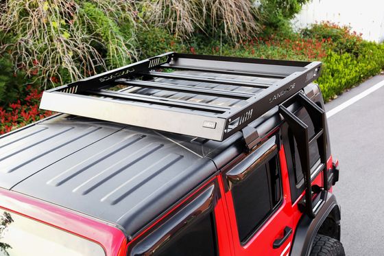 Jeep Wrangler JL Аксессуары AL6063 SS304 Крыша корзины грузоподъемника с сцеплением ручкой