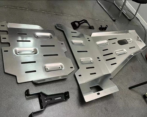 Покрытие двигателя с высокой защитой под кузовом для Jeep Wrangler JL Full Skid Plate 2018- Серебро