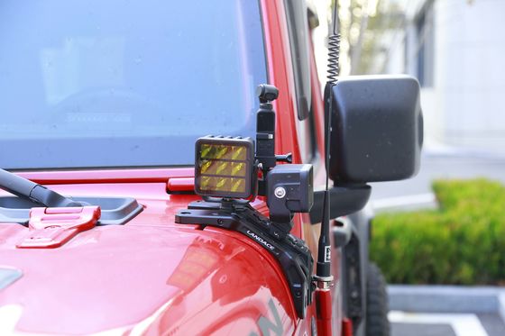 2018-2019 Jeep Wrangler JL Алюминиевый капот для камеры с светодиодным светом