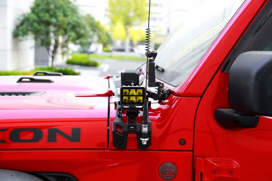 2018-2019 Jeep Wrangler JL Алюминиевый капот для камеры с светодиодным светом