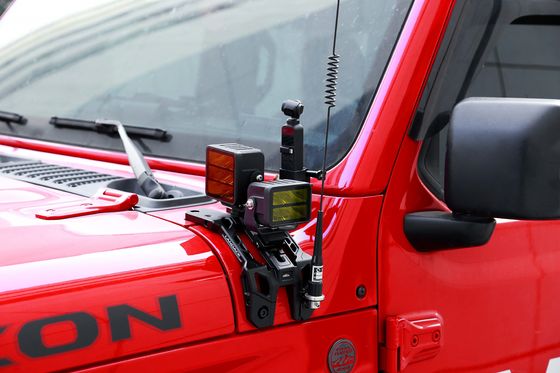 2018-2019 Jeep Wrangler JL Алюминиевый капот для камеры с светодиодным светом