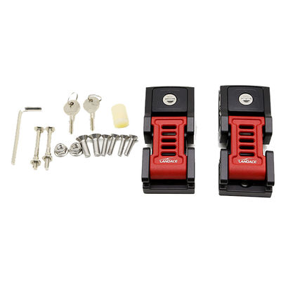Jeep Wrangler Locking Hood Locks Kit с тяжелой алюминиевой сплавом красный и черный