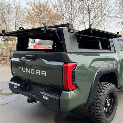 Черный кроватный чехол для пикапа Toyota Tundra с багажником и алюминиевой конструкцией