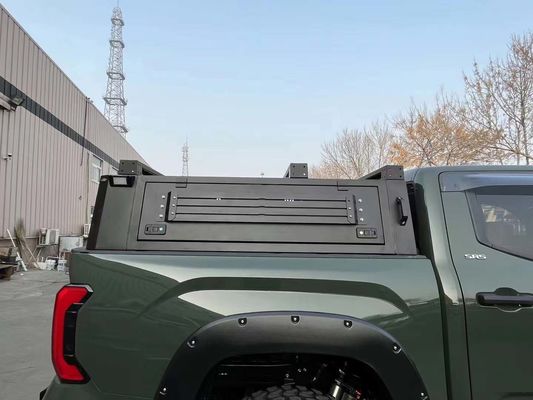 Черный кроватный чехол для пикапа Toyota Tundra с багажником и алюминиевой конструкцией