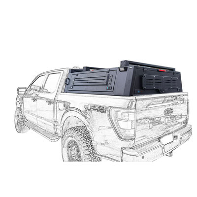 Конфигурация логотипа Алюминиевая выдвижная крышка для Ford F150 Raptor 2018 в черном