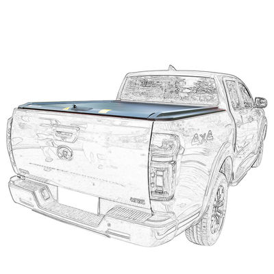 2015 Ram 2500 8ft Алюминиевый складной твердый грузовик кровать покрытие из марганцевой стали