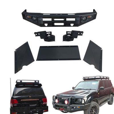 Специализированный стальной автомобильный бодикит Bull Bar Front Bumper для Toyota LC100