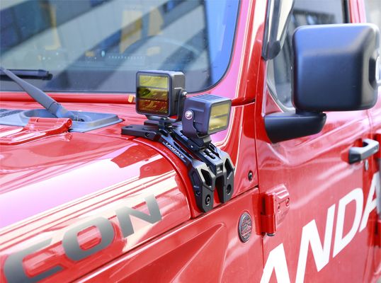 JEEP 2021- Wrangler Light Mounting Brackets CNC, обработанные из прочного алюминиевого сплава