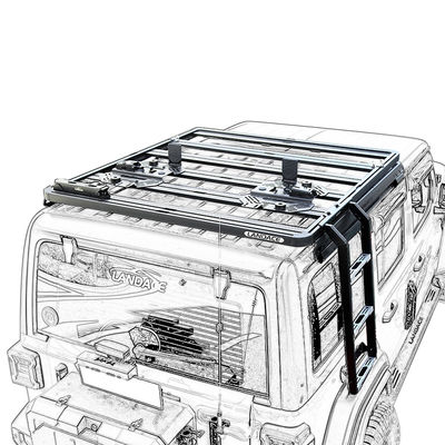 18-23 Wrangler Rubicon Jeep Боковая лестница Прочный стальной материал для внедорожных приключений