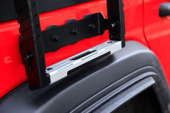 2018- WranglerJK WranglerJL CNC-обработанная черная складная боковая лестница для Rubicon Jeep