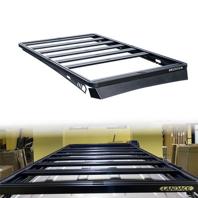 Процесс лазерной резки черный алюминиевый крыша корзины для 4Runner Car Top Cargo Carrier