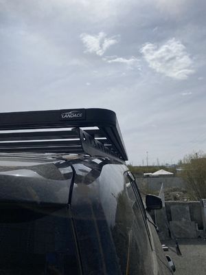 Крыша Монтаж Черный Универсальный 4X4 Land Cruseir Lc300 Крыша Рельсовая стойка Корзина Toyota Черный
