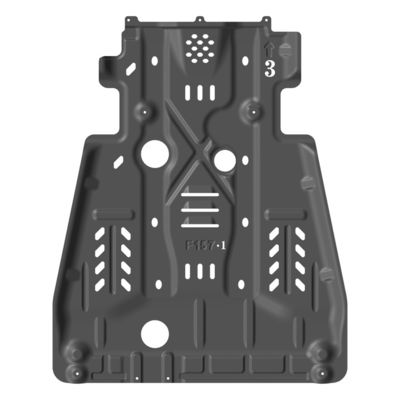 Защитные части переднего бампера Скид-пластинка для 2007-2009 Toyota Land Cruiser LC100