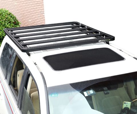 1500*1380*44мм Черные автозапчасти Алюминиевые крышевые стойки Платформа Автокрышевые стойки для Toyota LC200 Короткий