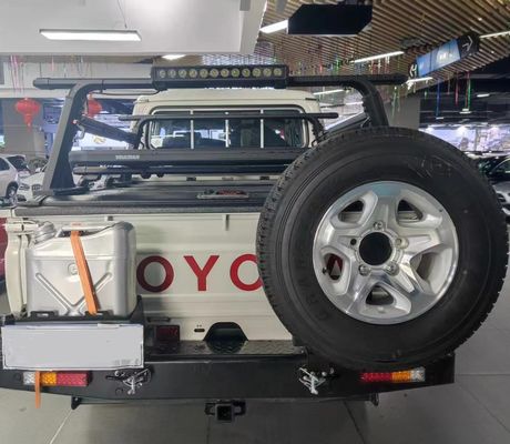TOYOTA TRUCK LC79 Задний бампер аксессуары в черном цвете с стальным материалом и аксессуарами
