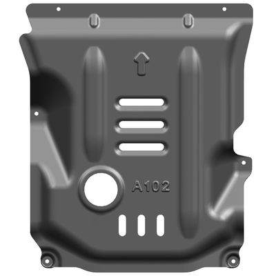 Защита двигателя Alfa Romeo Giulia с магниевым алюминиевым сплавом в черном цвете