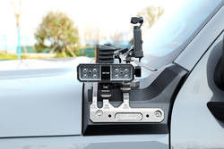 Углеродистая сталь Landace черный порошкообразный покрытый легкие крепления крепления с CNC обработкой