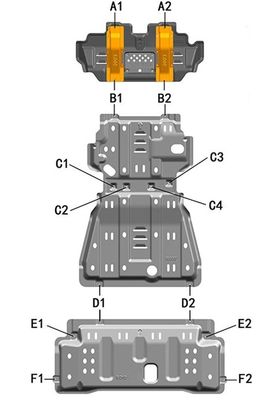 Защитная пластина для Nissan Patrol Y62
