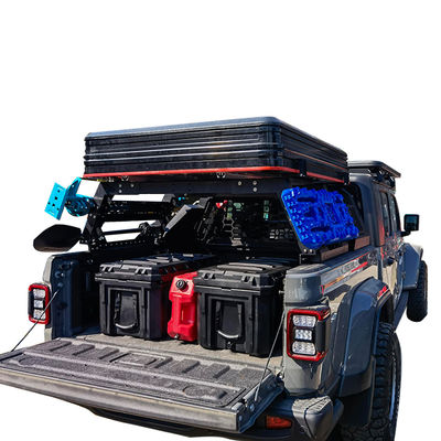 OEM-сервис Приемлемое черное покрытие порошком совместимо с рельсами Trail No-Drill Cargo Rack System Roll Bar Pick up Truck Bed Rack