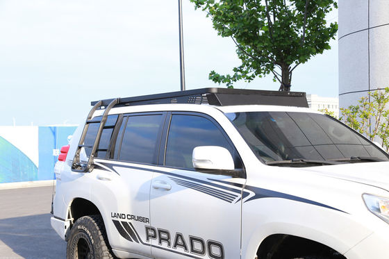 200 кг грузоподъемности крышные стойки для LC150 прямо с порошкообразным покрытием из черного алюминиевого сплава