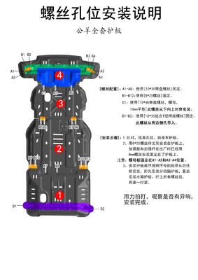 5 мм толщины защитный щит под телом, сдвигательная пластина, Dodge Ram, защитный щит под телом.