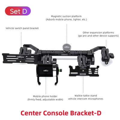 Твердоанодирующая алюминиевая сплав телефон для Jeep Wrangler JL JK Center Dash Console