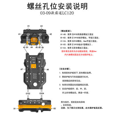4-RUNNER TRUCK Защита под кузовом Алюминиевая быстрая сдвижная плита для обеспечения