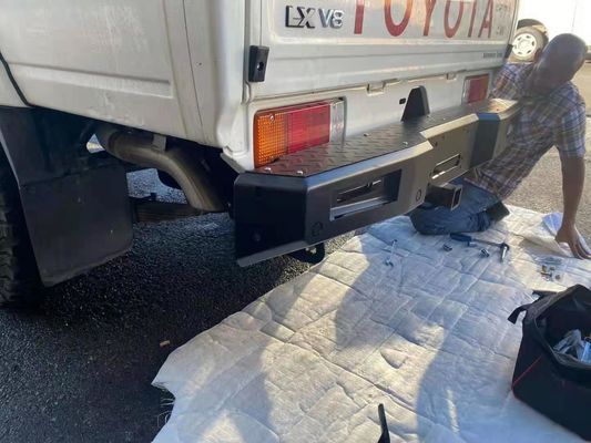 Toyota LC79 Задний бампер с носителем шин Джерикан держатель Винч Булл Бар Передний бампер
