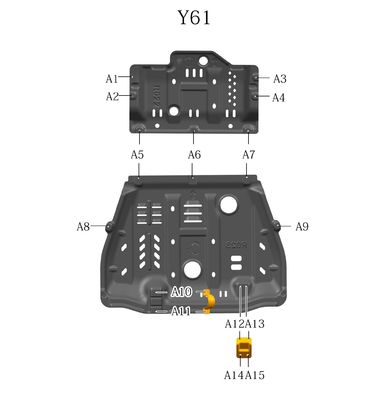 Защита верхней части корпуса для Nissan Patrol Y61 2006-2010 год