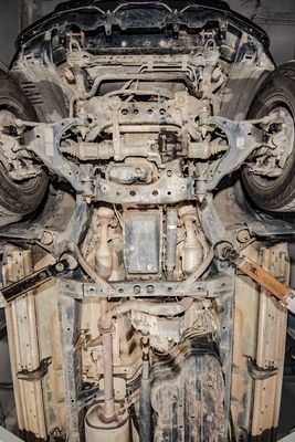 Модель автомобиля Toyota Prado LC120 3D Скид-пластинка для топливного бака и чехла для передачи