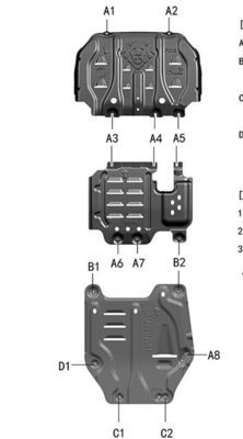 Ford Everest Undercar Shield Aluminum Alloy Underbody Protection