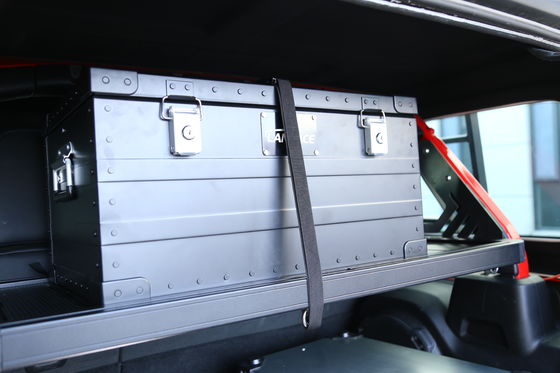 Двигатель для хранения багажа для внедорожников для Jeep Wrangler Black Aluminum Alloy Cargo Basket
