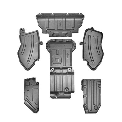 Wrangler JK JL внедорожные транспортные средства Защитная нижняя пластина Серебряный Плеск Грязный Флаковый Защитный щит