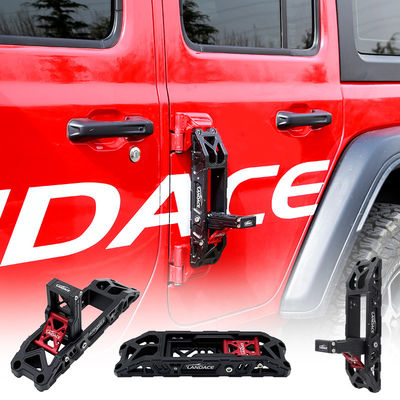 JEEP Wrangler JL JK 2023 Твердо анодирующая алюминиевая сплав боковые двери крючок педаль для рынка