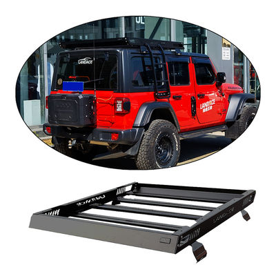 Корзина для крыши автомобиля 4x4 для 18-23 Wrangler Rubicon Jeep Стальная алюминиевая конструкция
