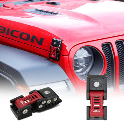 Jeep JL настройка 2X алюминиевый капот замок замок зацепка застежка с анодирующей поверхностью
