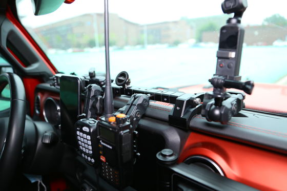 Jeep Wrangler Телефон GoPro CB Микрофон и DSLR Камеры Держатель с геометрическим дизайном