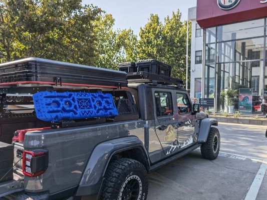 400 кг прочная стойка для крыши джипа с лестницей и багажным носителем